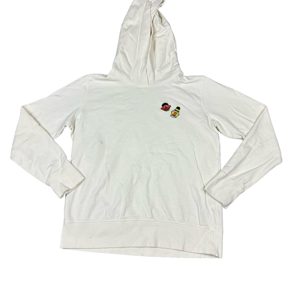 UNIQLO KAWS Sesame Street Bert Ernie Hoodie White Kids Size M